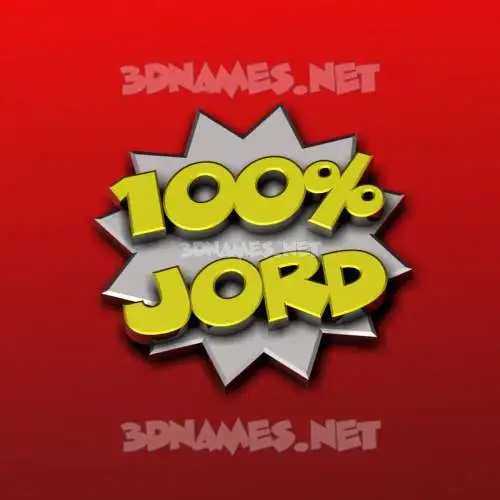 jord in 100 Percent style - 3D name wallpaper jord in 100 Percent style - 3D name wallpaper