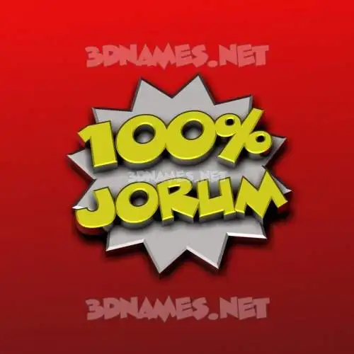 jorum in 100 Percent style - 3D name wallpaper jorum in 100 Percent style - 3D name wallpaper