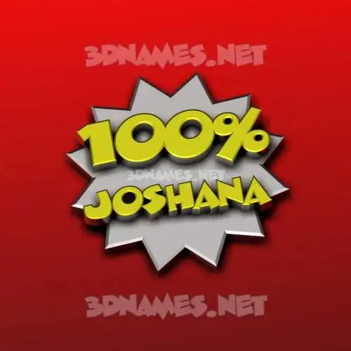 joshana in 100 Percent style - 3D name wallpaper joshana in 100 Percent style - 3D name wallpaper