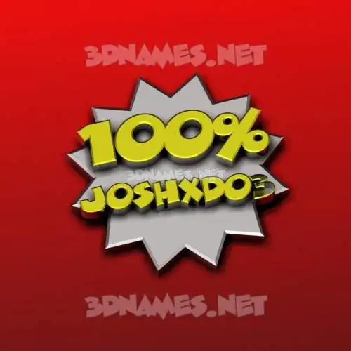 joshxd03 in 100 Percent style - 3D name wallpaper joshxd03 in 100 Percent style - 3D name wallpaper