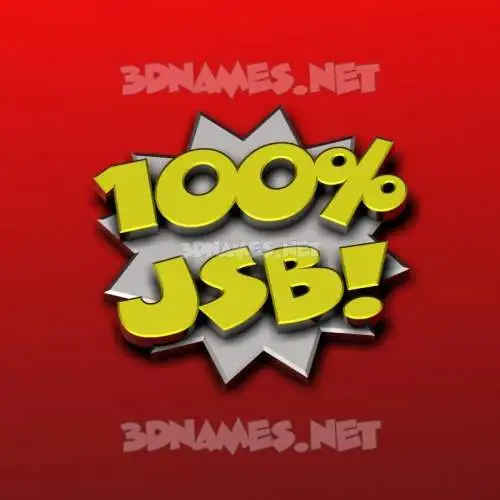 jsb in 100 Percent style - 3D name wallpaper jsb in 100 Percent style - 3D name wallpaper