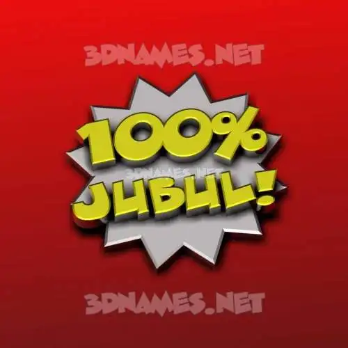 jubul in 100 Percent style - 3D name wallpaper jubul in 100 Percent style - 3D name wallpaper