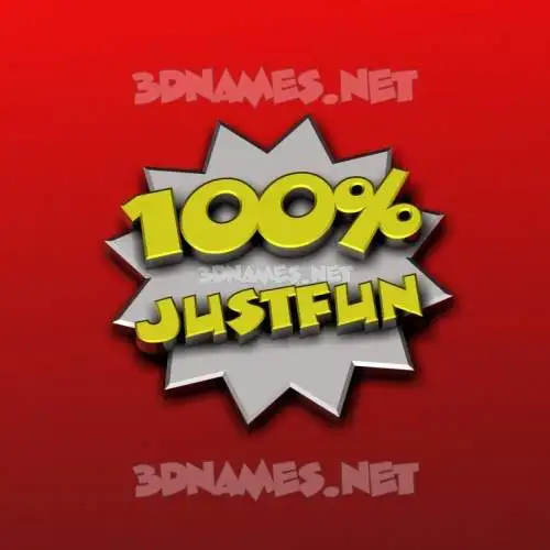 justfun in 100 Percent style - 3D name wallpaper justfun in 100 Percent style - 3D name wallpaper