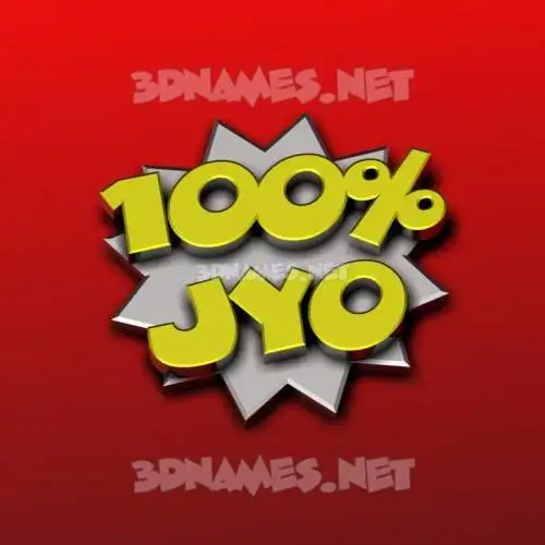 jyo in 100 Percent style - 3D name wallpaper jyo in 100 Percent style - 3D name wallpaper