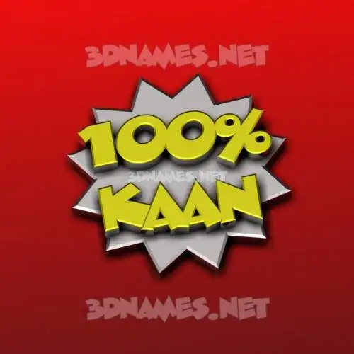 kaan in 100 Percent style - 3D name wallpaper kaan in 100 Percent style - 3D name wallpaper
