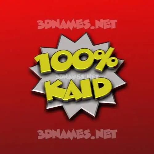 kaid in 100 Percent style - 3D name wallpaper kaid in 100 Percent style - 3D name wallpaper