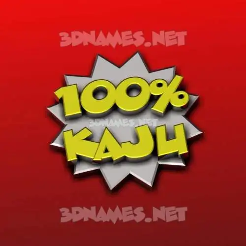 kaju in 100 Percent style - 3D name wallpaper kaju in 100 Percent style - 3D name wallpaper