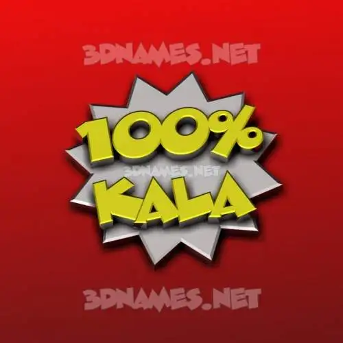 kala in 100 Percent style - 3D name wallpaper kala in 100 Percent style - 3D name wallpaper