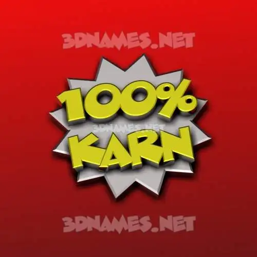 karn in 100 Percent style - 3D name wallpaper karn in 100 Percent style - 3D name wallpaper