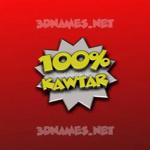 kawtar in 100 Percent style - 3D name wallpaper kawtar in 100 Percent style - 3D name wallpaper