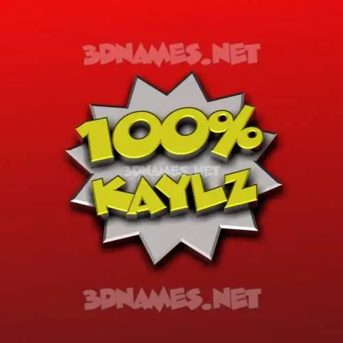 kaylz in 100 Percent style - 3D name wallpaper kaylz in 100 Percent style - 3D name wallpaper