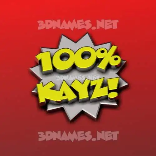 kayz in 100 Percent style - 3D name wallpaper kayz in 100 Percent style - 3D name wallpaper