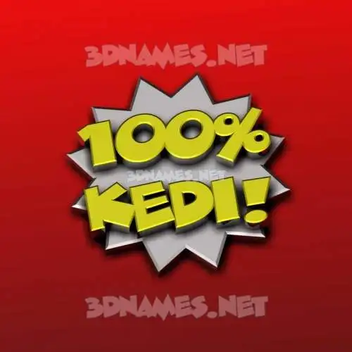 kedi in 100 Percent style - 3D name wallpaper kedi in 100 Percent style - 3D name wallpaper