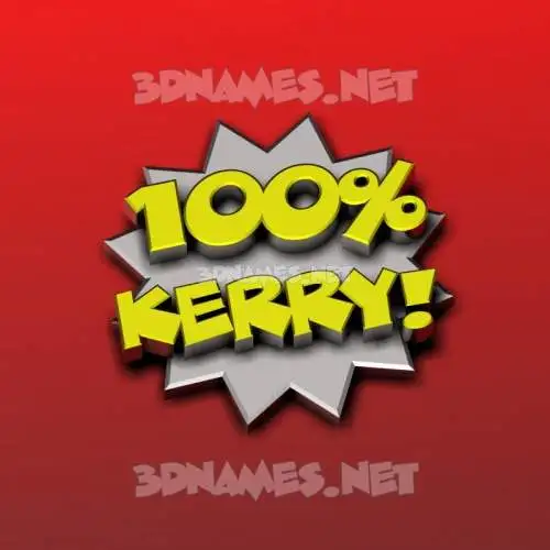 kerry in 100 Percent style - 3D name wallpaper kerry in 100 Percent style - 3D name wallpaper