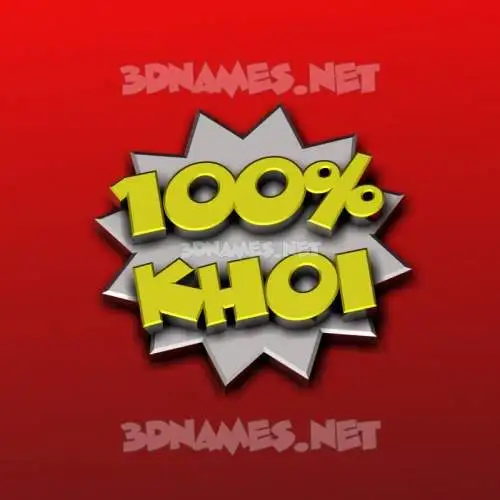 khoi in 100 Percent style - 3D name wallpaper khoi in 100 Percent style - 3D name wallpaper