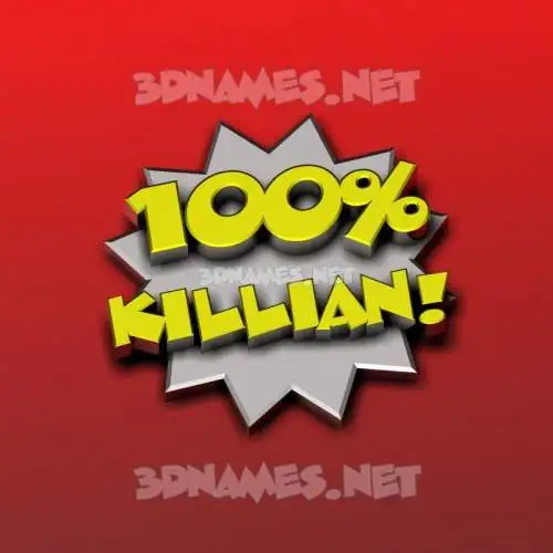 killian in 100 Percent style - 3D name wallpaper killian in 100 Percent style - 3D name wallpaper