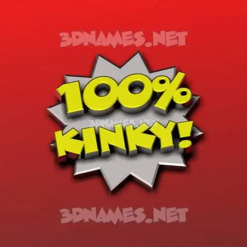 kinky in 100 Percent style - 3D name wallpaper kinky in 100 Percent style - 3D name wallpaper