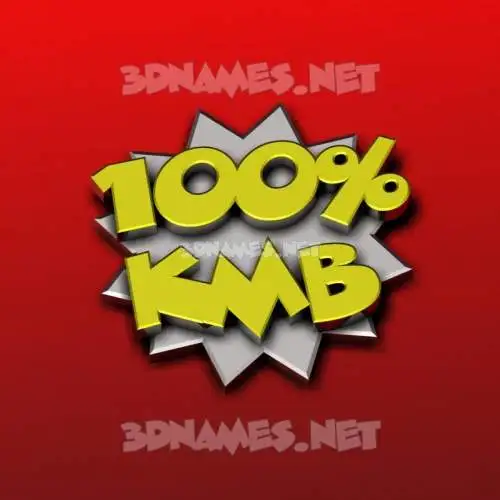 kmb in 100 Percent style - 3D name wallpaper kmb in 100 Percent style - 3D name wallpaper
