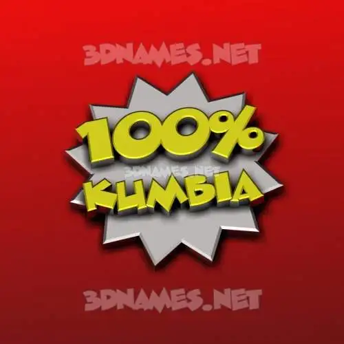 kumbia in 100 Percent style - 3D name wallpaper kumbia in 100 Percent style - 3D name wallpaper