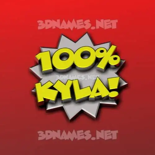 kyla in 100 Percent style - 3D name wallpaper kyla in 100 Percent style - 3D name wallpaper