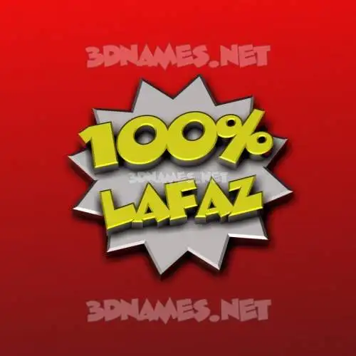 lafaz in 100 Percent style - 3D name wallpaper lafaz in 100 Percent style - 3D name wallpaper