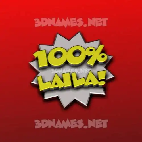 laila in 100 Percent style - 3D name wallpaper laila in 100 Percent style - 3D name wallpaper