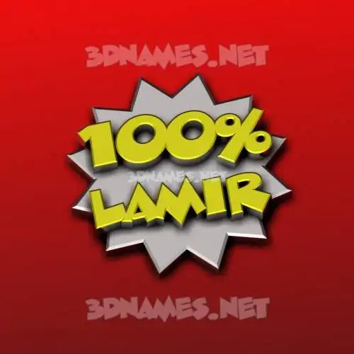 lamir in 100 Percent style - 3D name wallpaper lamir in 100 Percent style - 3D name wallpaper