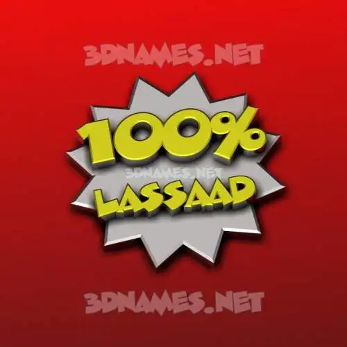 lassaad in 100 Percent style - 3D name wallpaper lassaad in 100 Percent style - 3D name wallpaper