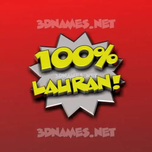 lauran in 100 Percent style - 3D name wallpaper lauran in 100 Percent style - 3D name wallpaper