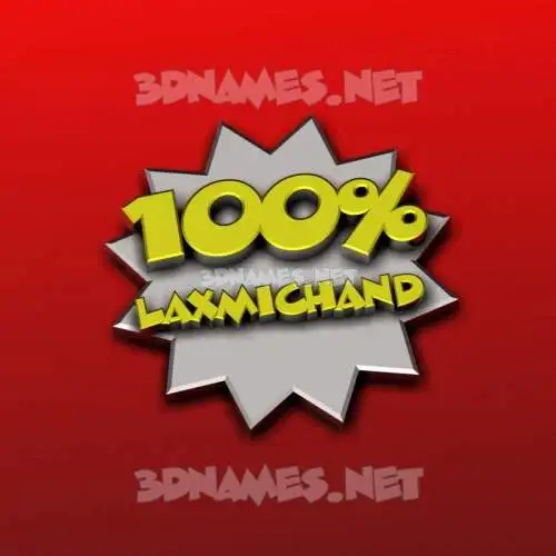 laxmichand in 100 Percent style - 3D name wallpaper laxmichand in 100 Percent style - 3D name wallpaper