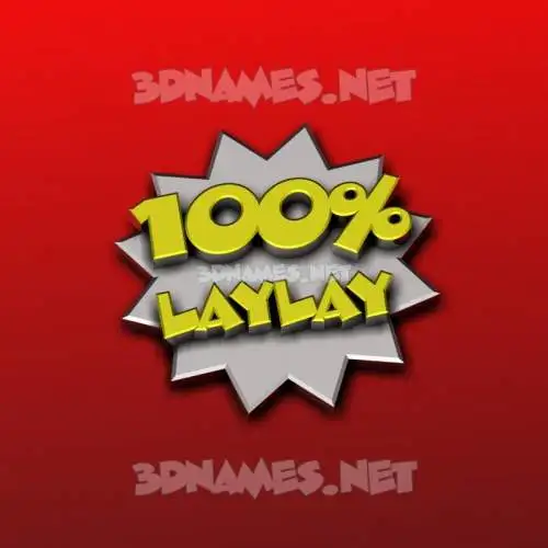 laylay in 100 Percent style - 3D name wallpaper laylay in 100 Percent style - 3D name wallpaper