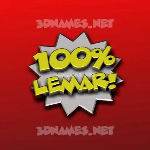 lemar in 100 Percent style - 3D name wallpaper lemar in 100 Percent style - 3D name wallpaper
