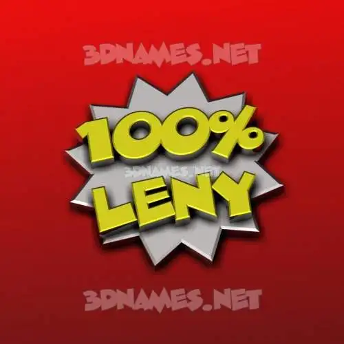 leny in 100 Percent style - 3D name wallpaper leny in 100 Percent style - 3D name wallpaper