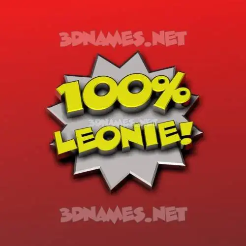 leonie in 100 Percent style - 3D name wallpaper leonie in 100 Percent style - 3D name wallpaper