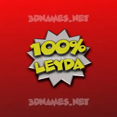 leyda in 100 Percent style - 3D name wallpaper leyda in 100 Percent style - 3D name wallpaper