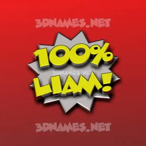 liam in 100 Percent style - 3D name wallpaper liam in 100 Percent style - 3D name wallpaper