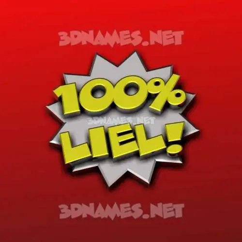 liel in 100 Percent style - 3D name wallpaper liel in 100 Percent style - 3D name wallpaper