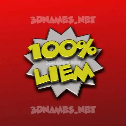 liem in 100 Percent style - 3D name wallpaper liem in 100 Percent style - 3D name wallpaper