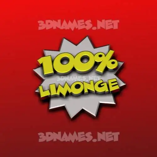 limonge in 100 Percent style - 3D name wallpaper limonge in 100 Percent style - 3D name wallpaper