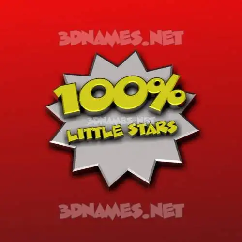 little stars in 100 Percent style - 3D name wallpaper little stars in 100 Percent style - 3D name wallpaper