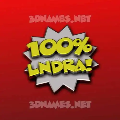 lndra in 100 Percent style - 3D name wallpaper lndra in 100 Percent style - 3D name wallpaper