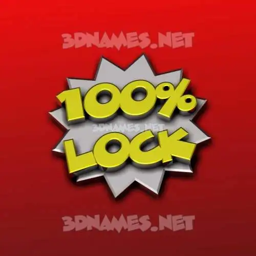 lock in 100 Percent style - 3D name wallpaper lock in 100 Percent style - 3D name wallpaper
