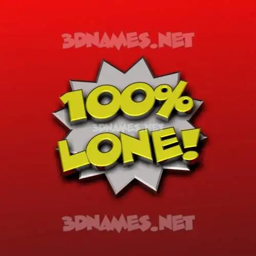 lone in 100 Percent style - 3D name wallpaper lone in 100 Percent style - 3D name wallpaper