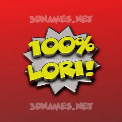 lori in 100 Percent style - 3D name wallpaper lori in 100 Percent style - 3D name wallpaper