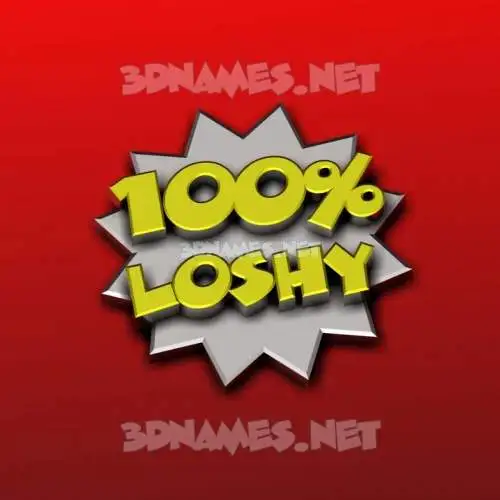 loshy in 100 Percent style - 3D name wallpaper loshy in 100 Percent style - 3D name wallpaper