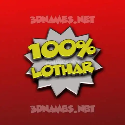 lothar in 100 Percent style - 3D name wallpaper lothar in 100 Percent style - 3D name wallpaper