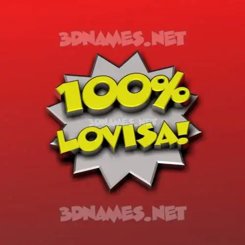 lovisa in 100 Percent style - 3D name wallpaper lovisa in 100 Percent style - 3D name wallpaper