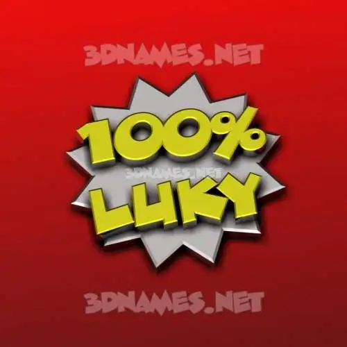 luky in 100 Percent style - 3D name wallpaper luky in 100 Percent style - 3D name wallpaper