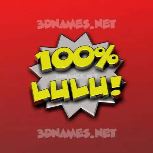 lulu in 100 Percent style - 3D name wallpaper lulu in 100 Percent style - 3D name wallpaper
