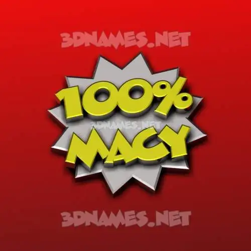 macy in 100 Percent style - 3D name wallpaper macy in 100 Percent style - 3D name wallpaper